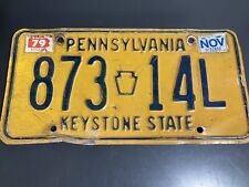 PA Pennsylvania Automobile License Plate - Keystone State 1977 base picture