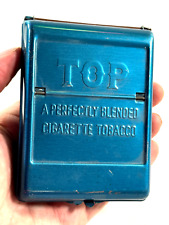 vtg 70s 80s 90s Top Cigarette Tobacco Roller BLUE metal NICE picture