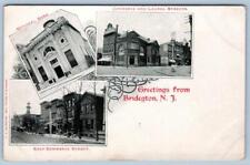 Pre1907 BRIDGETON NEW JERSEY*NJ*BANK*COMMERCE & LAUREL STREETS*GARRISON & REEVES picture