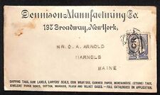 Dennison Manufacturing Broadway New York c1880's-90's Advertising Cover Envelope picture