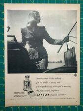 1948 Yardley English Lavender Perfume & Soap Woman Carriage Vintage Print Ad picture