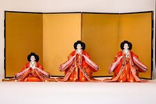 Vintage Japanese Hina dolls Three court lady set picture