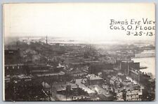 Columbus Ohio~Main Street & River Aerial View~Flood Scene~Disaster~1913 Postcard picture
