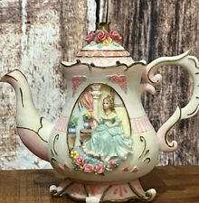 Rare BEAUTIFUL Montefiori Collection Royal Princess Cast Resin Teapot Figurine picture