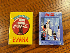 2 Bicycle Decks of Coca-Cola Playing Cards (No. 351 & No. 384) ~ Excellent Cond. picture