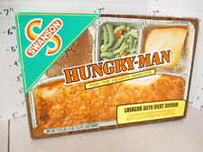 Swanson TV DINNER 1970s Hungry Man lasagna bread vintage frozen food box picture