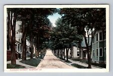 Newport VT-Vermont, Pleasant Street, Advertising, Antique, Vintage Postcard picture