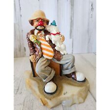 Vintage Ron Lee carl pal 1979 RARE clown dog hobo suitcase travel circus statue  picture