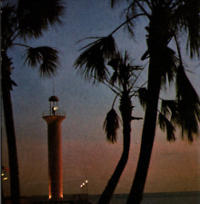 Biloxi Sentinel Lighthouse 65 FEET TALL  Biloxi Miss Vintage Postcard 9075 picture