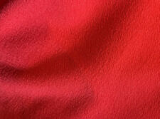 Lipstick Red Chunky Polyester Bottom Weight Vintage Fabric 4 Yd 60” Crepe Finish picture