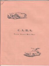 [57110] 1971 COLLECTORS AUTOMOTIVE REPLICA SOCIETY JULY-SEPTEMBER NEWSLETTER picture