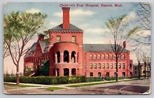 Postcard Michigan Detroit Children's Free Hospital 9B picture