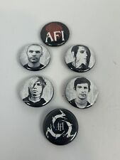 Vintage AFI Hardcore PUNK Rock Band Music Pin Pinback Button Badge Lot Of 6 picture