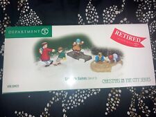 Dept. 56  Christmas In The City 2003 Sidewalk Games Hop Scotch, Marbles ~Retired picture