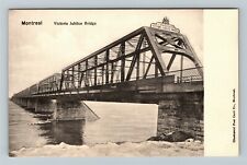 Montreal QC-Quebec Canada, Victoria Jubilee Bridge Vintage Souvenir Postcard picture