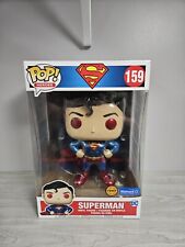Funko POP Superman Chase Edition 10” Walmart (Special Edition) Pop #159  picture