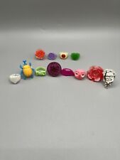 VTG Cracker Jack Prize Lot of 12 Plastic Rings Gumball Arcade Toys Hong Kong picture