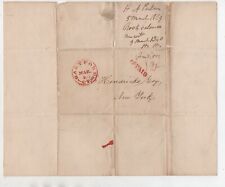 1829 US Cover from the Hartford Bank w/ red Hartford Connecticut Paid cancel  picture