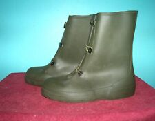 MILITARY KCA WATERPROOF GREEN RUBBER BOOTS SZ. 10 UNISSUED picture