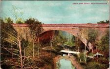 WA-Washington, Scenic Cabin John Bridge, River Below, Vintage Postcard picture
