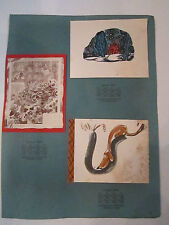 3 VINTAGE GREETING CARDS - NO. 10541 - NO. 10511 - NO. 10532 -  TUB Q picture