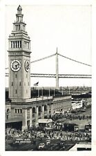 Aerial View Ferry Building San Francisco California Postcard picture