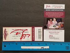 2016 MARCH 18TH JAMES GREGORY COMEDY SHOW TICKET HAND SIGNED AUTO JSA/COA 71422 picture