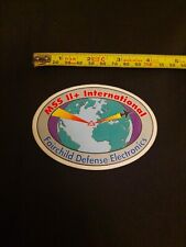 Vintage Militaria Decal Sticker - MSS II Fairchild Defense Electronics Military picture