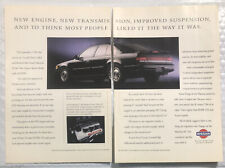 Vintage 1992 Original Print Ad Two Page - Nissan Maxima - The Way It Was picture