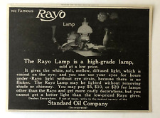 1911 Rayo Lamp Advertisement Man Reading Standard Oil Company Antique Print AD picture