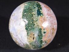 Big Deep Green and LAVENDER ORBICULAR Jasper Sphere Madagascar 498gr picture