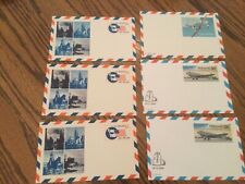 Lot of 6 unused US airmail post cards, 11, 28 and 36 cent denominiations picture