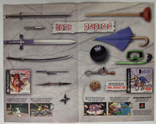 Brave Fencer Musashi Bushido Blade 2 Print Ad Game Poster Art PROMO Original PS1 picture