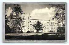 Home Economics Building Michigan State College East Lansing MI Vintage Postcard picture
