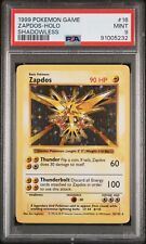 Shadowless Zapdos 16/102 Base Set Holo Rare Pokemon Card PSA 9 picture