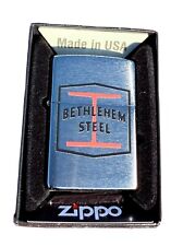 Bethlehem Steel Brushed Chrome Zippo Lighter (New) picture