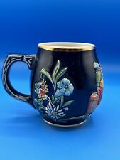 Vintage Wick Werke Stoneware Mug Germany #7231 Cobalt Blue Tavern Scene picture