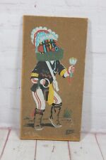 Hopi Navajo Sand Painting Signed Elmo 6x12