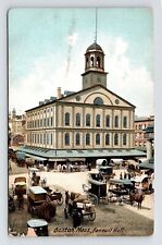 Boston Massachusetts Faneuil Hall Historic Landmark Streetview UDB Postcard picture