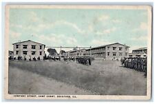 c1910 Company Street Army Camp Grant Rockford Illinois Vintage Antique Postcard picture