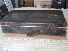 OLD VINTAGE PINE WOODEN CARPENTERS TOOL BOX / CHEST DISPLAY SHED MANCAVE etc picture