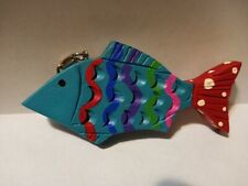 Fish keychain made it of wood (10 keychains) picture