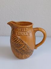 Vintage Ceramic WILD TURKEY Bourbon Whiskey Pitcher Barware 7