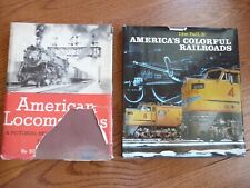 American Locomotives 1900-1950 & America's Colorful Railroads Lot of 2 books picture