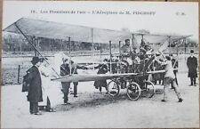 French Aviation 1910 Postcard, L'Aeroplane de Pischoff Biplane Airplane picture
