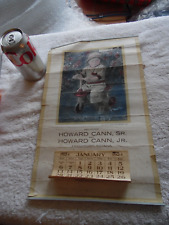 1924 Antique Vtg. Advertising Calenda Frankfort, Indiana Howard Cann 16