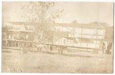 Early Aviation Biplane Airplane RPPC Real Photo Postcard c.1908 picture