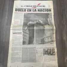 9/11 newspaper - El Observador September 13, 2001 picture