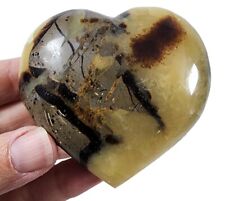 Septarian Polished Heart Madagascar 176 grams. picture