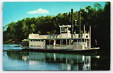Original Old Vintage Antique Postcard Steamboat Talisman New Salem State Park IL picture